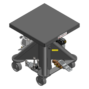 Air Powered Hydraulic Lift Table - 24 inch - Lange Lift