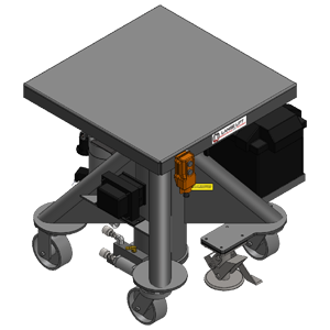 Hydraulic Battery-Powered Lift Table - 24 inch - Lange Lift