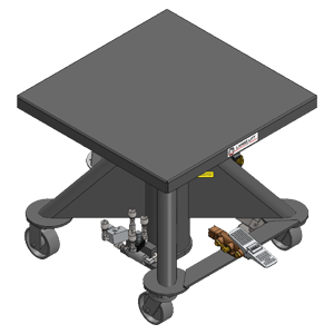 Air Powered Hydraulic Lift Table - 30 inch - Lange Lift