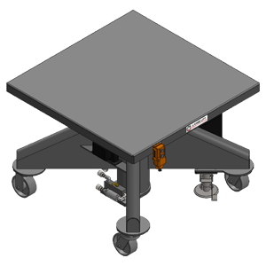 Hydraulic Battery-Powered Lift Table - 36 inch - Lange Lift