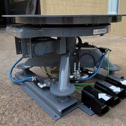 air powered lift rotate hydraulic lift table fork pockets