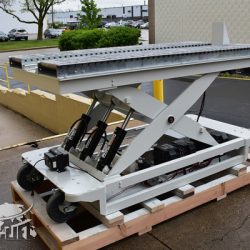 battery powered hydraulic scissor lift table roller conveyor 34467 c