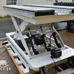 battery powered hydraulic scissor lift table roller conveyor 344667 i