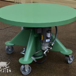 electric powered round top hydraulic lift table 2000 lbs 33845 b