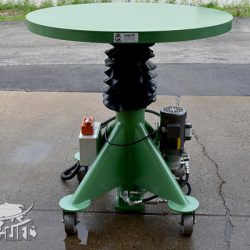electric powered round top hydraulic lift table 2000 lbs 33845 c
